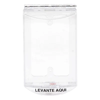 Protector de Policarbonato / Resorte Torsión Acero Inoxidable / 90 x 151 x 33 mm / -40 a 121°C / Anti-Vandalismo