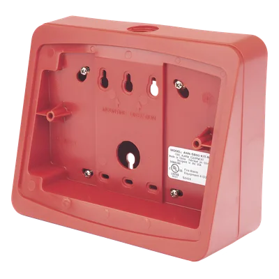 Caja de Montaje en Superficie / Para Anunciador Remoto / Ángulo 15° / Entradas 1/2 in NPT / Color Rojo