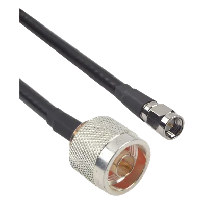 Cable coaxial Ultra Flex / 60 cm (1.97 pies) / LMR-240UF / N Macho a SMA Macho / 50 ohm / RG-8/X