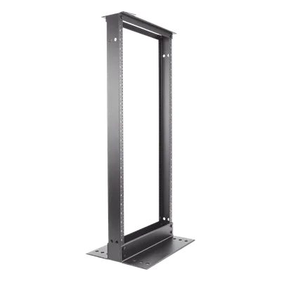 Rack de Dos Postes / 19 in EIA-310D / 24 Unidades de Rack / Aluminio / Carga 300 lbs (136 kg) / Rieles Roscados #12-24 / 1219 mm (4 ft) de Altura
