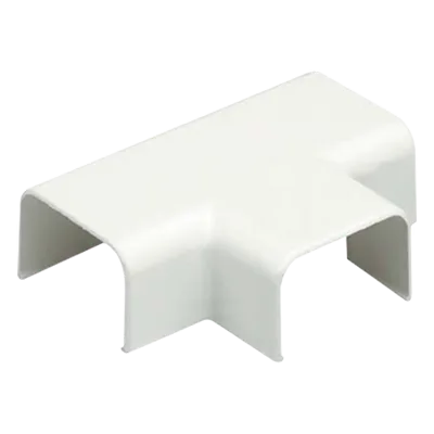 Accesorio en T para Canaleta / ABS Resistente a Impactos / UL94V-0 FT4 / 0 a 50°C / Blanco Mate