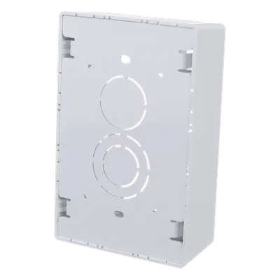 Caja de Pared Superficial / 5 x 3.26 x 1.62 in / PVC Auto-extinguible UL94-V0 / 3 Entradas de Tubería