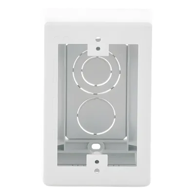 Caja de Pared Superficial / 5 x 3.26 x 1.62 in / PVC Auto-extinguible UL94-V0 / 3 Entradas de Tubería