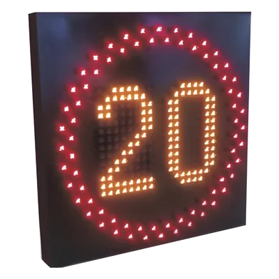 Pantalla LED para límite de velocidad / IP65 / Solar con batería / LTE 4G / 0.3 m (1 pie) a 6 m (20 pies) de alcance