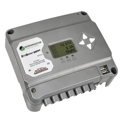 Controlador de Carga Solar MPPT / 40 A / 12V y 24V / Pantalla LCD / 2 Puertos USB 3A / Control de Iluminación