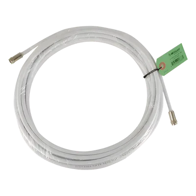 Jumper Coaxial / RG-6 / 9.14 m (30 pies) / Conectores F Macho / 75 Ohm / Blanco