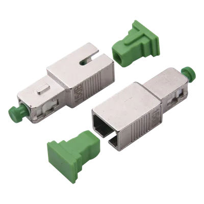 Atenuador Óptico Macho-Hembra / SC/APC / 15dB / Fibra Monomodo / 1310nm y 1550nm