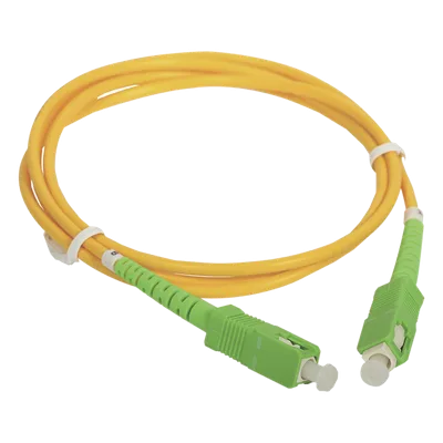 Patch Cord de Fibra Óptica / SC/APC a SC/APC / 2 m (6.56 ft) / Monomodo