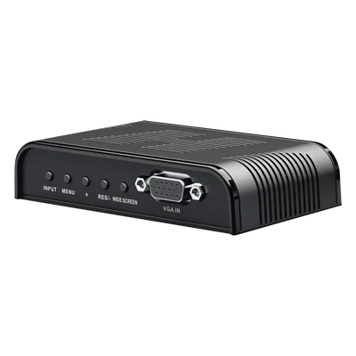 Convertidor de Video / S-Video, BNC y VGA a VGA / Resolución 1920x1200 / 6 Modos HD / Ajuste de Imagen / Fuente 5V 1A Incluida