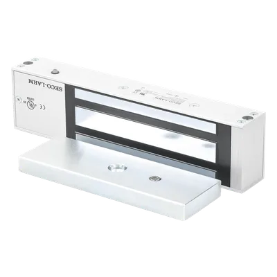 Chapa Magnética / 1200 lbs (545 kg) / Sensor de Unión y Posición / LED Bicolor / 12/24 Vdc Seleccionable / UL / Sin Magnetismo Residual