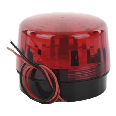 Luz Estroboscópica LED / 35 LEDs / 8 Patrones de Parpadeo / IP66 / 12-24 Vcc/Vca / Batería de Respaldo 9V