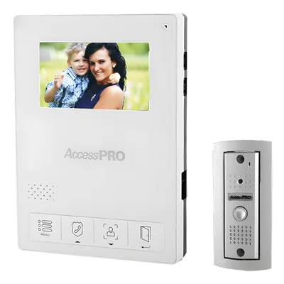 Kit de Videoportero / Frente de Calle Antivandalismo Metálico / Cámara 900TVL 0.1 Lux / Monitor LCD 4.3" / Control de Apertura / 2 Monitores Simultáneos
