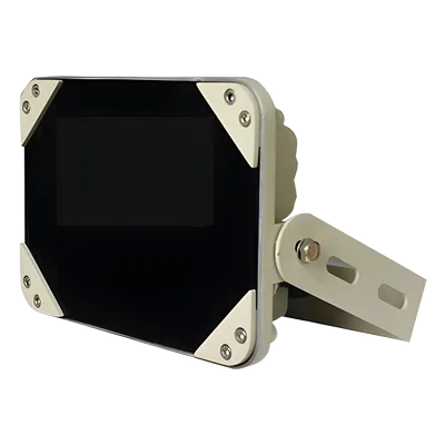 Iluminador IR PoE / Cobertura 45° / Alcance 40 m (131 ft) / IP66 / Longitud de onda 850 nm