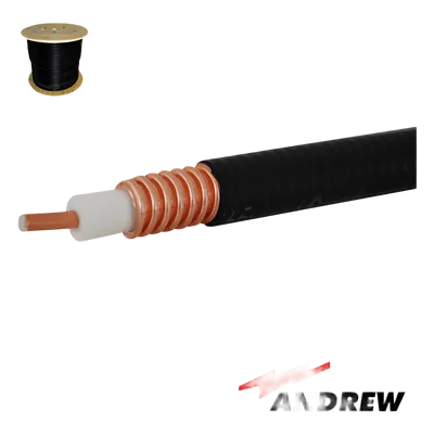 Cable Coaxial Superflexible / 1/2 Pulgada / 50 Ohms / Cobre Corrugado / Dieléctrico Espumado / Carrete 305 m (1000 ft)