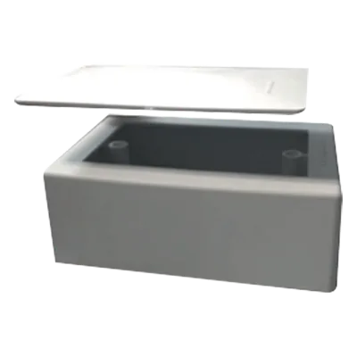 Kit de Caja de Pared para Cableado Estructurado / Alta Rigidez Dieléctrica / ABS Autoextinguible UL94 V-0 / Color Blanco / Compatible EIA/TIA-569-A