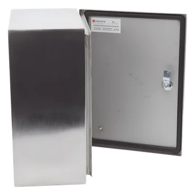 Gabinete de Acero Inoxidable / IP66 / IK10 / 300 x 400 x 200 mm / Capacidad 30 kg / Placa Interior Galvanizada
