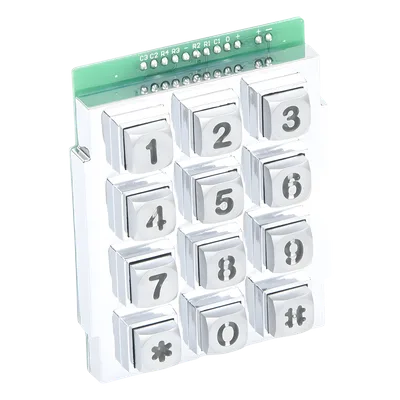 Teclado Iluminado para Portero Telefónico / Full Duplex Manos Libres / 100 Números de Teléfono / 2 Relés de Control de Acceso / Montura Empotrada 8.375' x 14' x 3.25'