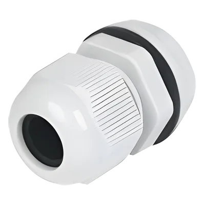 Conector Tipo Glándula / Plástico Industrial / Cable 12 a 15 mm / Rosca 24 mm (31/32")