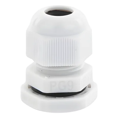 Conector Tipo Glándula / Diámetro de Cable 4-8 mm / Rosca Exterior 16 mm (41/64') / Plástico Resistente / Diseño Compacto