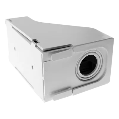 Accesorio para Techo Falso/Entrada / Conexión Tubería 1/2 a 1 In / Compatible Canaletas LD3, LD5, LD10 / Blanco Mate