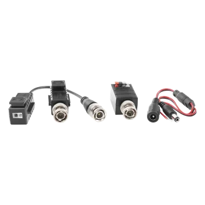 Kit de Transceptores de Video / Alcance 320 m (1049.9 ft) / HD-TVI/CVI/AHD/CVBS / Cat 5e/6 / Protección contra Sobretensión / Inmunidad 60 dB