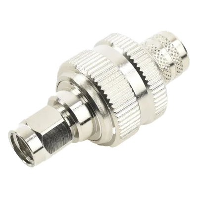 Conector SMA Macho Inverso / Anillo Plegable / Cables RG-8/U, LMR-400, Belden 9913 / Cuerpo Bronce Níquel / Contacto Oro / Aislante Teflón