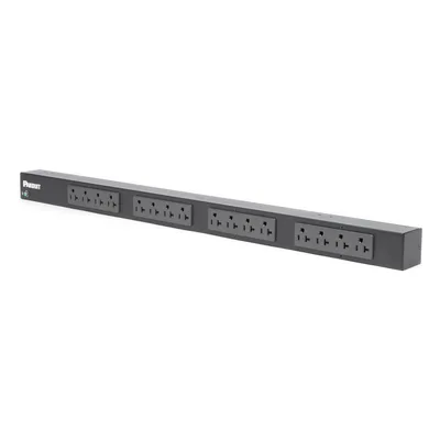 PDU Básico para Rack / 16 Contactos NEMA 5-20R / 20 A / 120 Vca / Montaje Vertical 0U / Cable 3 m (9.8 ft)