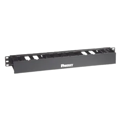 Organizador de Cables Horizontal / 1UR / 19 pulgadas (483 mm) / Solo Frontal / Gestión Coaxial, Fibra y Categoría 5e/6