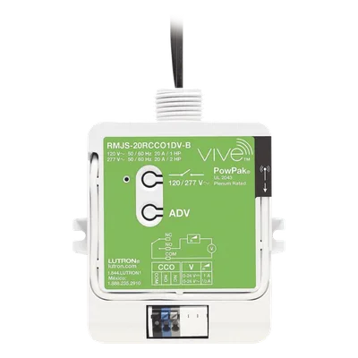 Módulo de Relevador Inalámbrico / 20 A / 120/277 V~ / Contacto Seco para HVAC / Clear Connect RF / Compatible con Pico y Vive Hub