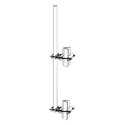 Mástil de Montaje Lateral / 1.9" (48.26 mm) / 6' (1.82 m) / Acero Galvanizado / Torres Super Titan Secciones 1-21