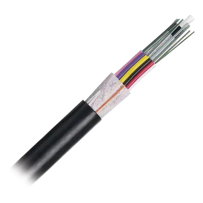Cable de Fibra Óptica / 6 Hilos / Planta Externa / Dieléctrico / Monomodo OS2 / 0.40 pulgadas (10.16 mm)