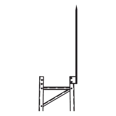 Punta Pararrayo / 96' (2.4 m) / Maciza / Torre TITAN / Herraje Incluido