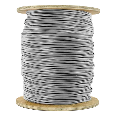 Bobina de Cable para Alarma / 12x22 AWG / 305 m (1000 ft) / 6 Pares / Riser CMR-CL3R-FPLR / Gris
