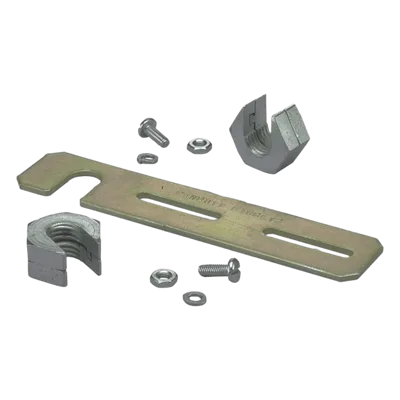Soporte de Montaje a Techo / Canaletas FiberRunner 2x2 y 4x4 / Varilla Roscada 1/2" / Acero Negro / 152.4 mm (6 in)