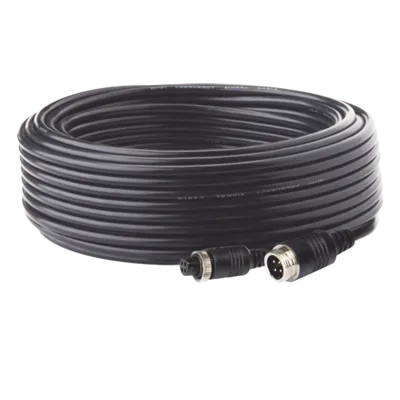Cable de Extensión para Cámara de Vehículo Industrial / 20 m (65 ft) / 4 Pines / Conexión Roscada / HD en Baja Luz