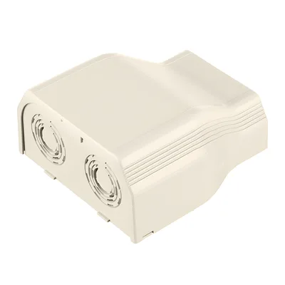 Conector de Tubería a Canaleta / Salidas 1/2", 3/4", 1" y 1 1/4" / PVC Rígido / UL94V-0 / TIA/EIA / Color Blanco Mate