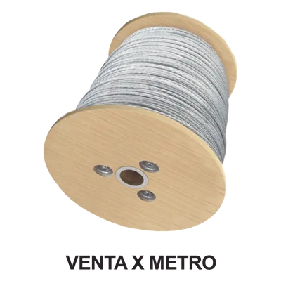 Cable de Retenida de 1/4"  de Acero Galvanizado 7 Hilos (Venta por Metro).