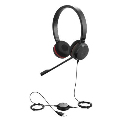 Auricular Profesional UC / Conectividad Dual USB y 3.5 mm / Micrófono con Cancelación de Ruido / Controlador en Cable con LED / Plug and Play