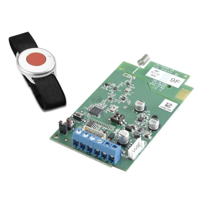 Kit de Transceptor Inalámbrico 916MHz. 2 Vías y Botón de Pánico compatible con panel Crow