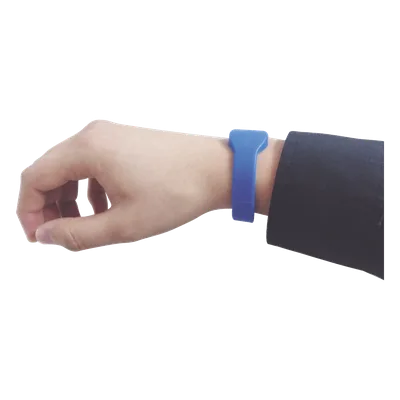 Brazalete de Proximidad / 125 kHz EM / 65 mm Diámetro / 2.13 ft / Wiegand 26 / Silicona / Azul