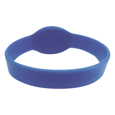 Brazalete de Proximidad / 125 kHz EM / 74 mm Diámetro / 2.43 pies / Wiegand 26 bits / Silicona Resistente al Agua / Azul