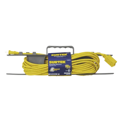 Extensión Eléctrica de Uso Rudo / 6 m (19.7 ft) / 127 VCA / 10 A / Calibre 16 AWG / Doble Aislamiento