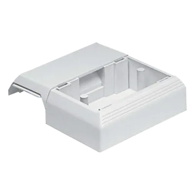 Caja Superficial con Bisagras / PVC Rígido / Grado V-0 UL94 / Instalación a Presión / 0 a 50°C / Para Canaletas T45