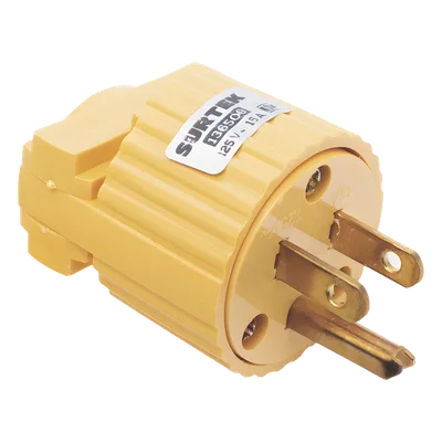 Clavija Aterrizada Industrial / 127 VCA / 15 A Máx. / NEMA 5-15 / 3 Polos / ABS