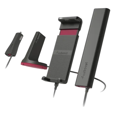 Amplificador de Señal Celular para Vehículos / 4G LTE y 3G / Cobertura 32x / Puerto USB 5V/2.1A / Soporte hasta 7.5 Pulgadas / Antena Magnética