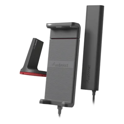 Amplificador de Señal Celular para Vehículos / 4G LTE y 3G / Cobertura 32x / Puerto USB 5V/2.1A / Soporte hasta 7.5 Pulgadas / Antena Magnética