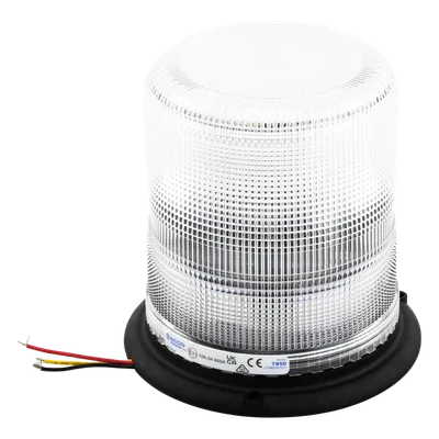 Burbuja LED Ultra Brillante / 3 LEDs de 5W / 12-48 VCC / SAE J845 Clase II / Montaje Permanente / 6.5' x 6.7'