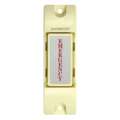 Botón de Emergencia / Contacto SPST 0.5A @ 12V DC / NA/NC Seleccionable / Montaje Superficie / Uso Interior