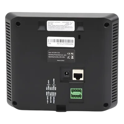 Terminal Biométrica Facial / 1,500 Usuarios / Pantalla 2.8" / TCP-IP USB / Control 1 Puerta / ADMS