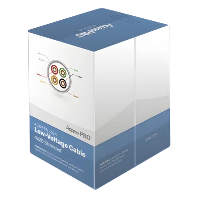Bobina de Cable / 1000 Pies (305 m) / 4 Conductores / Calibre 20 AWG / Cobre Trenzado / FRPVC Anti-Flama CM